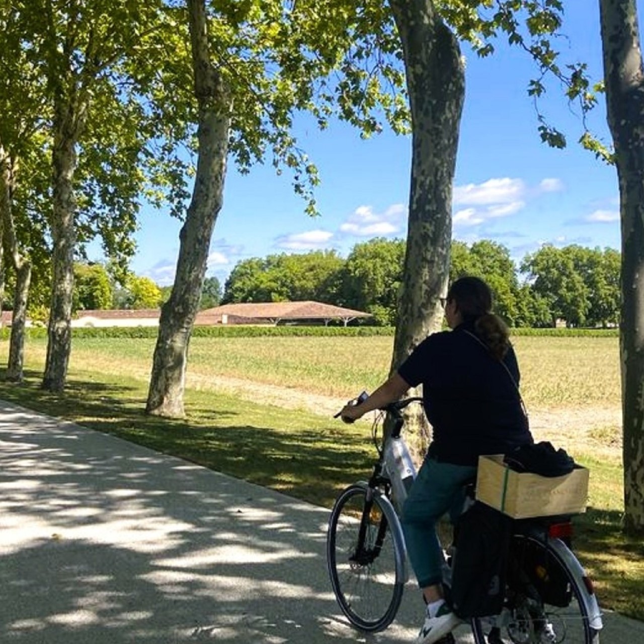 Circuit privée guidée vélo électrique Saint-Émilion France