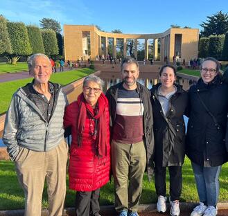 coming to the omaha beach memorial as a family with different generations